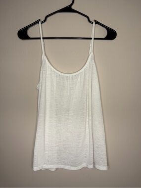 a new day White Ribbed Cami Tank with Thin Straps